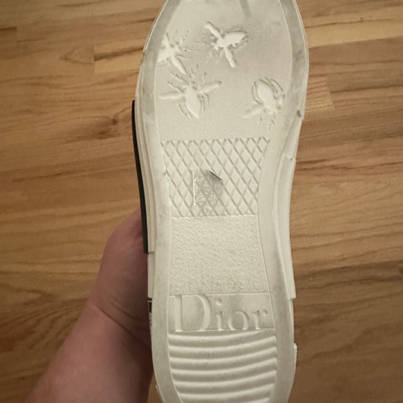 Dior low top neon green canvas sneakers - Picture 5 of 5